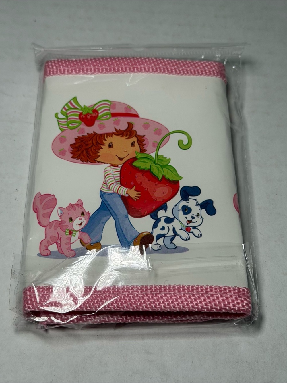 Y2K 2000s Strawberry Shortcake Wallet Card Holder Fabric